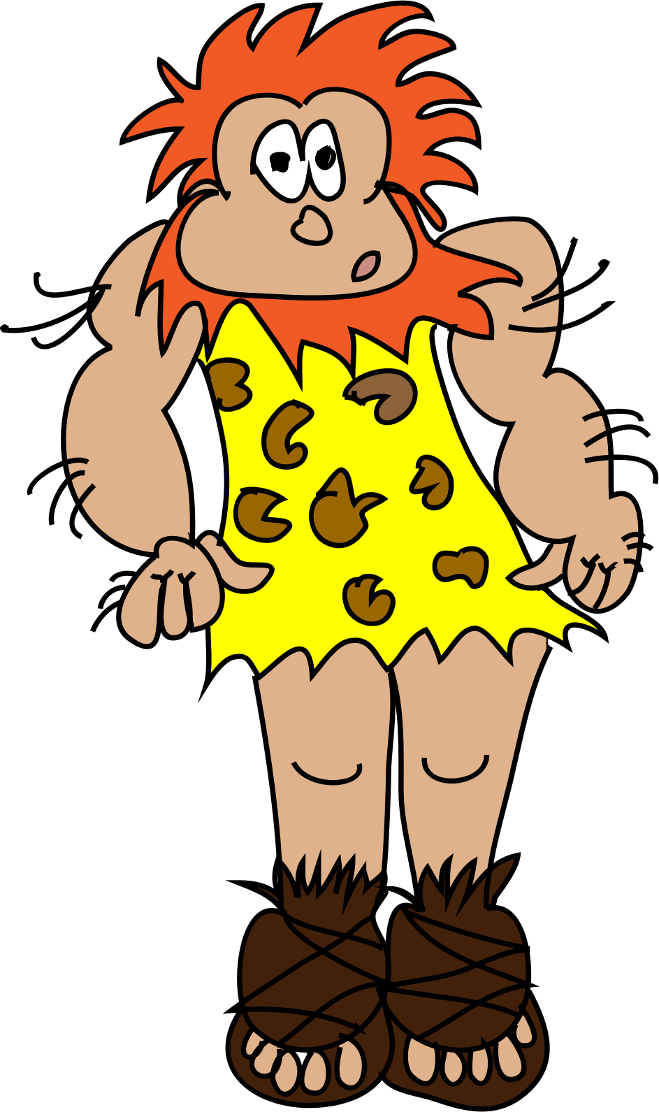 Free Baby Bootie Clipart Illustration Caveman Clipart - Free Baby Bootie Clipart Illustration Caveman Clipart (943x1591)