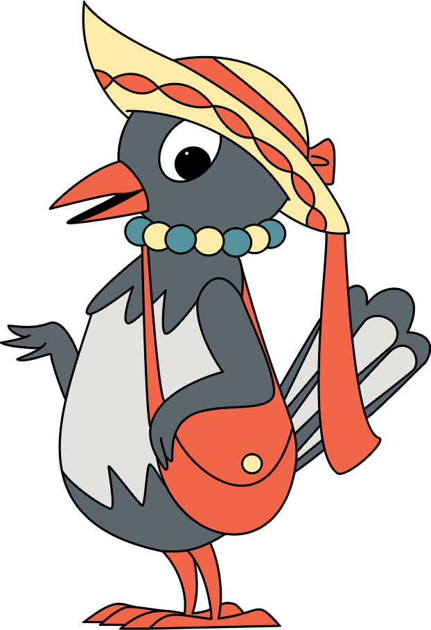 Frau Elster, Die Sich Oft Mit Herrn Fuchs Kabbelt - Herr Fuchs Und Frau Elster (622x910)