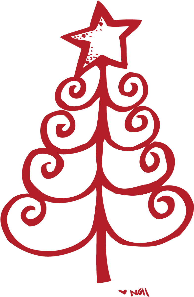 Free Printable Dr - Red Christmas Tree Clip Art (798x1200)
