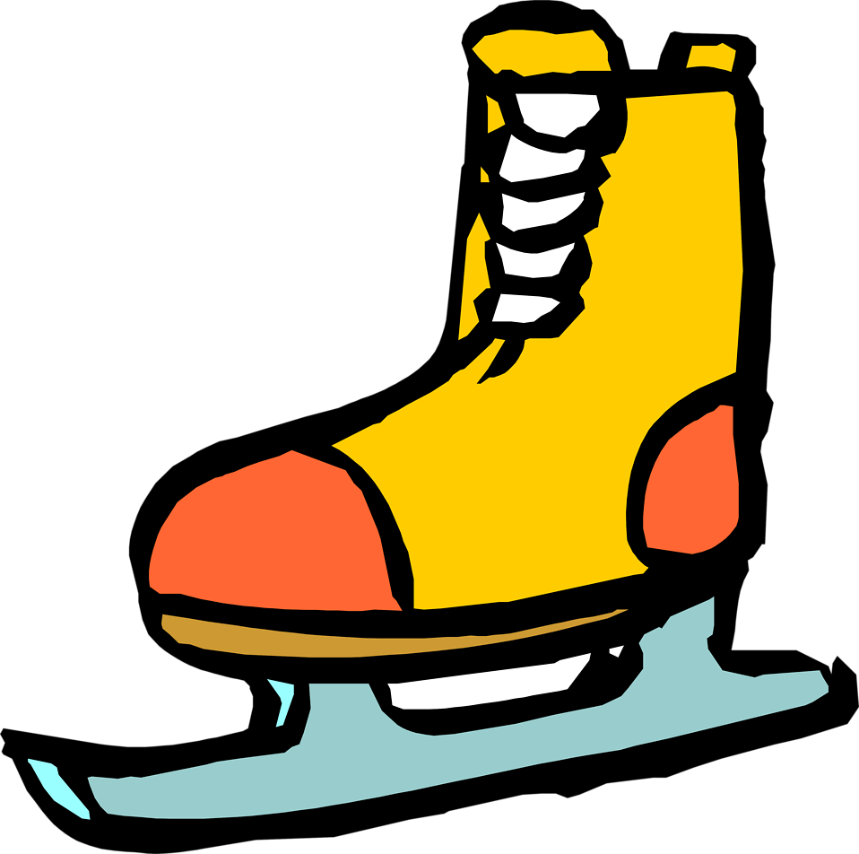 Ice Skate Clipart Transparent Background - Ice Skates No Background (958x952)