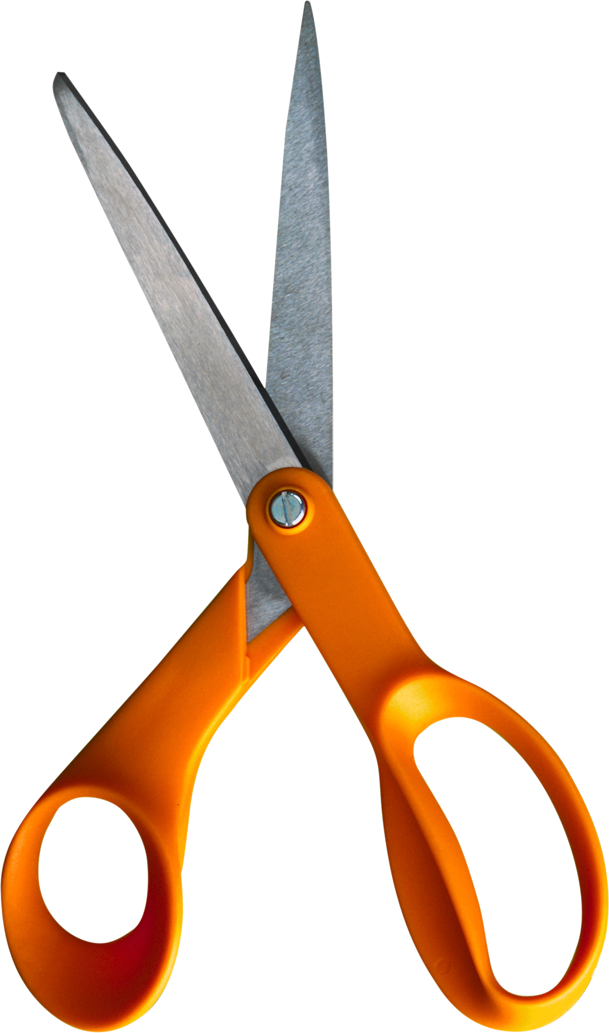 Orange Scissors Png Image Download - Scissors Png (1243x2107)