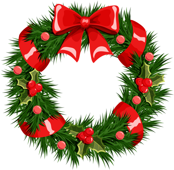 Xmas Wreath Cliparts - Christmas Wreath Clip Art (1024x1024)