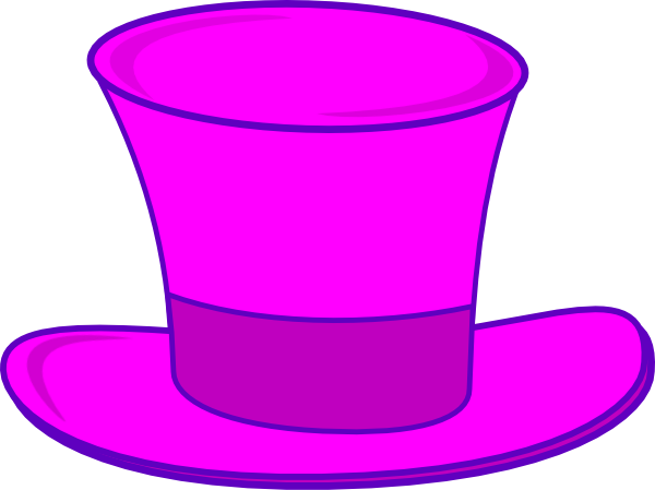 Pink Top Hat Clipart (640x480)