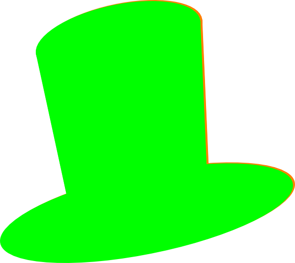 Green Top Hat Clipart (600x535)