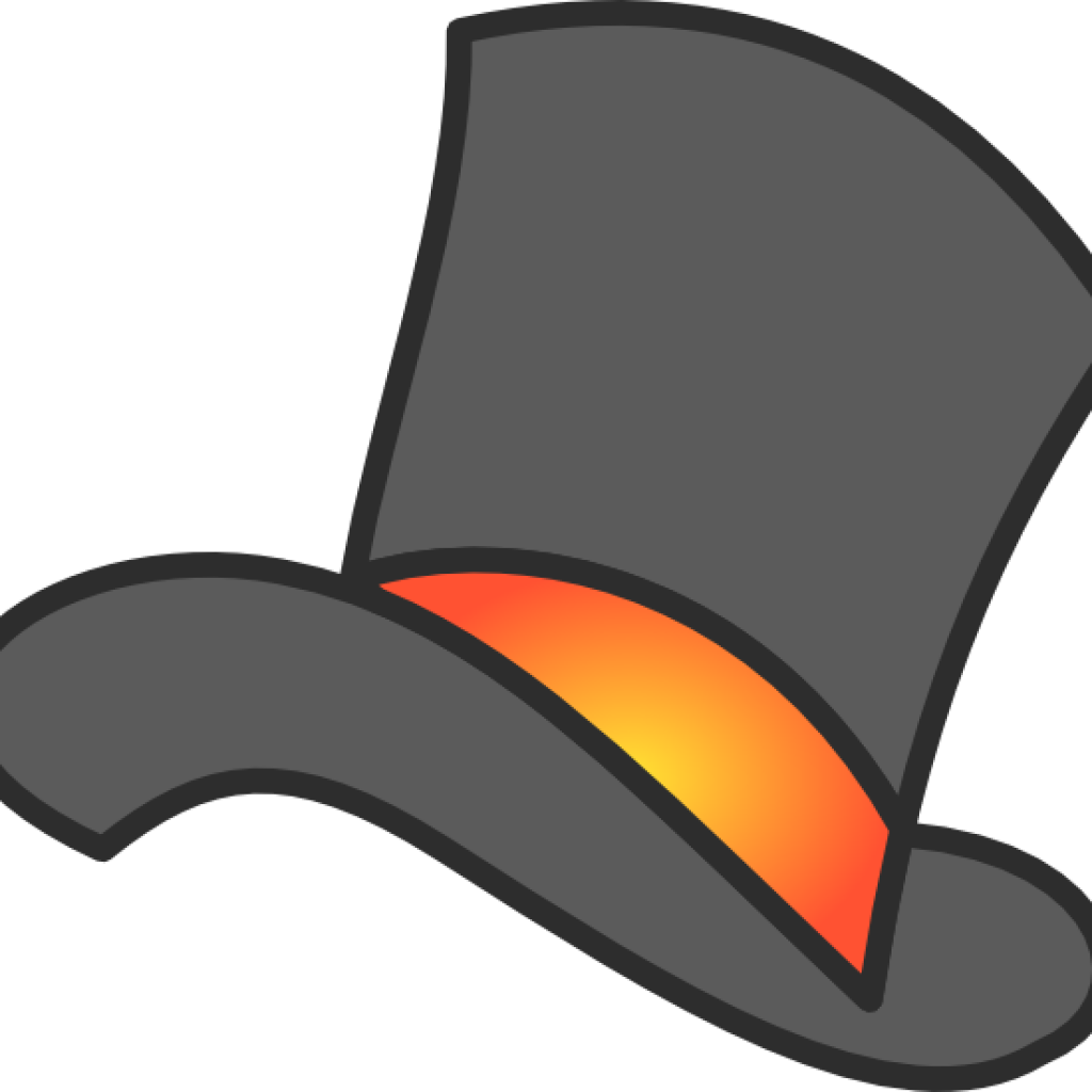 Top Hat Clipart Gray Top Hat Clip Art At Clker Vector - Top Hat Cartoon Png (1024x1024)