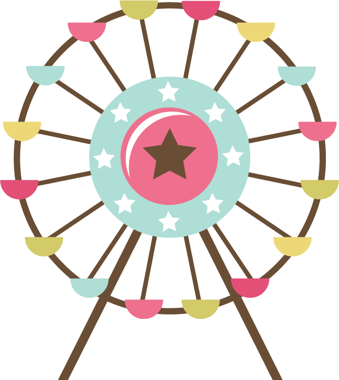 Ferris Wheel Clipart - Ferris Wheel Clipart Small (672x753)