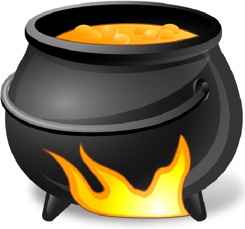 Witches Cauldron Halloween Cartoon Clip Art - Cauldron Cartoon (512x512)