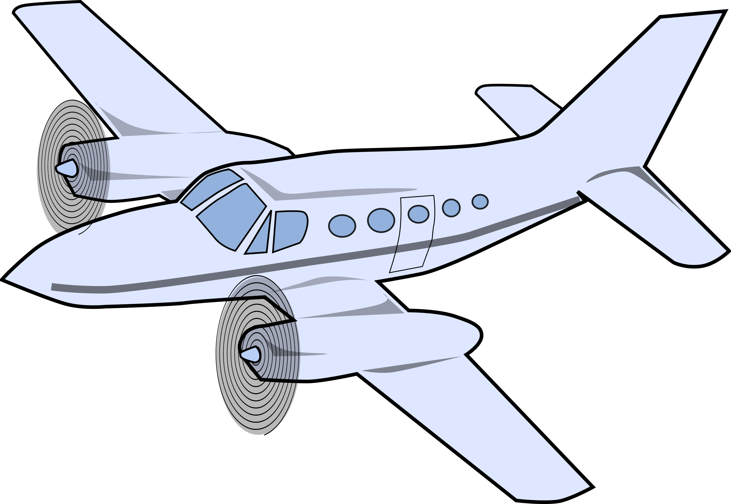 Airplane Clipart No Background - Plane Clipart Transparent Background (2400x1655)