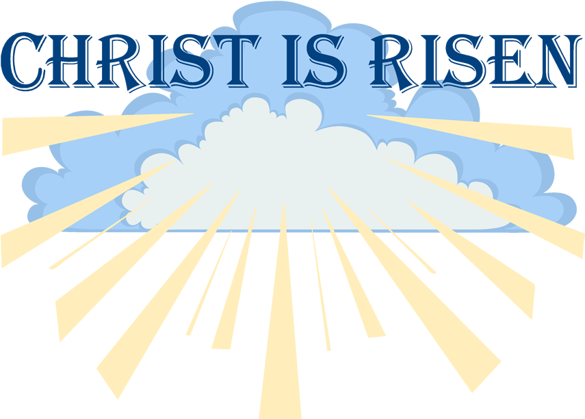 Christian Clip Art Walking With God - Christ Is Risen Clipart (900x623)