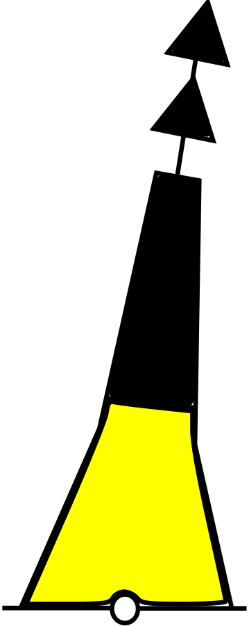 Cardinal Buoy North Clip Art - Cardinaal Boei (359x900)