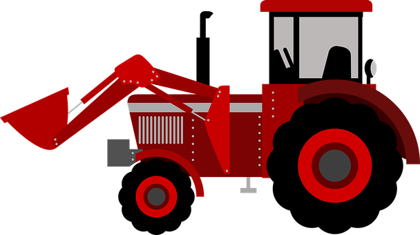 Tractor Farm Kid Agriculture Rural Field A - Tractor Clipart (608x340)