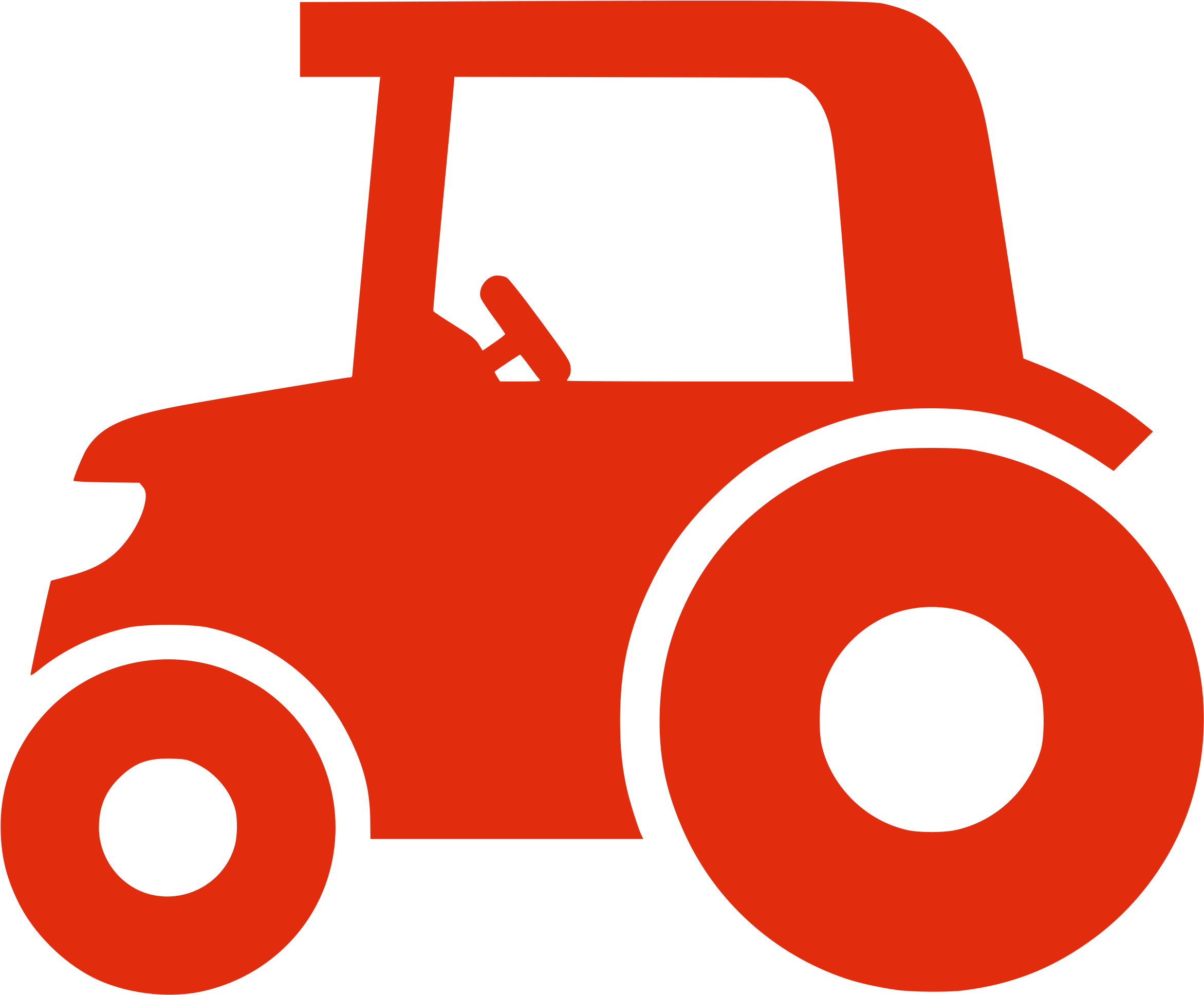 Free Silhouette Tractor - Tractor Png Clip Art (2400x2400)