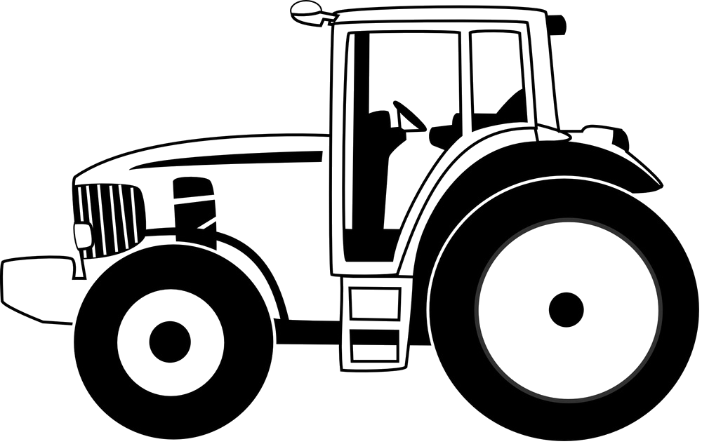 U T Tractor, Tractor Spare Parts, Tractor Parts, Hydraulic - Outline Of A Tractor (1000x633)
