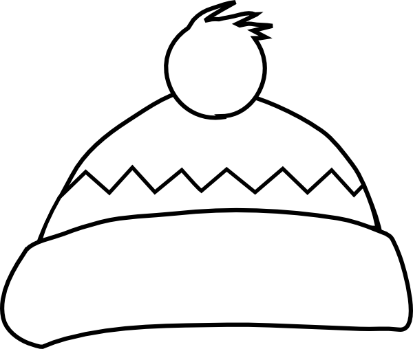 White Winter Hat Clip Art At Clker - Winter Hat Clip Art (600x508)