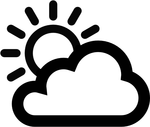 Algo De Nubes - Sun Png Black And White (512x512)