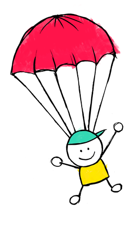 Saut En Parachute Clipart - Clipart Parachute (277x460)