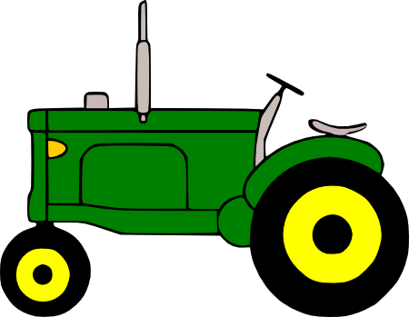 Tractor Svg Tractor Cricut And Silhouettes Tractor - Draw John Deere Tractor (450x349)