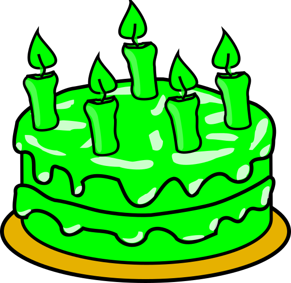Birthday Cake Clip Art (600x585)