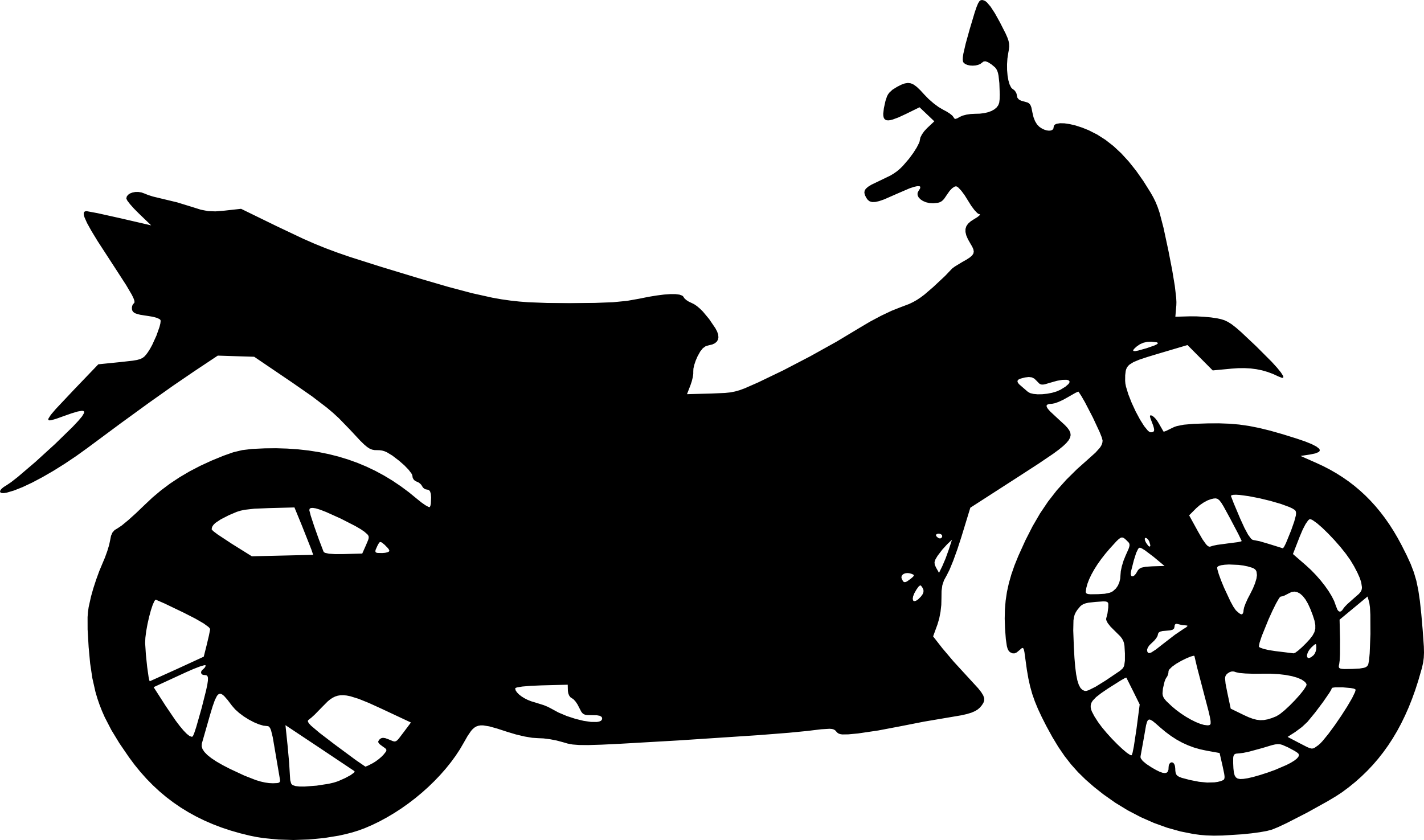 Motorcycle Silhouette Images - Motorcycle Silhouette Transparent Background (2500x1475)