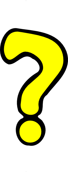 Question Mark Yellow Png Clip Art - Portable Network Graphics (234x588)