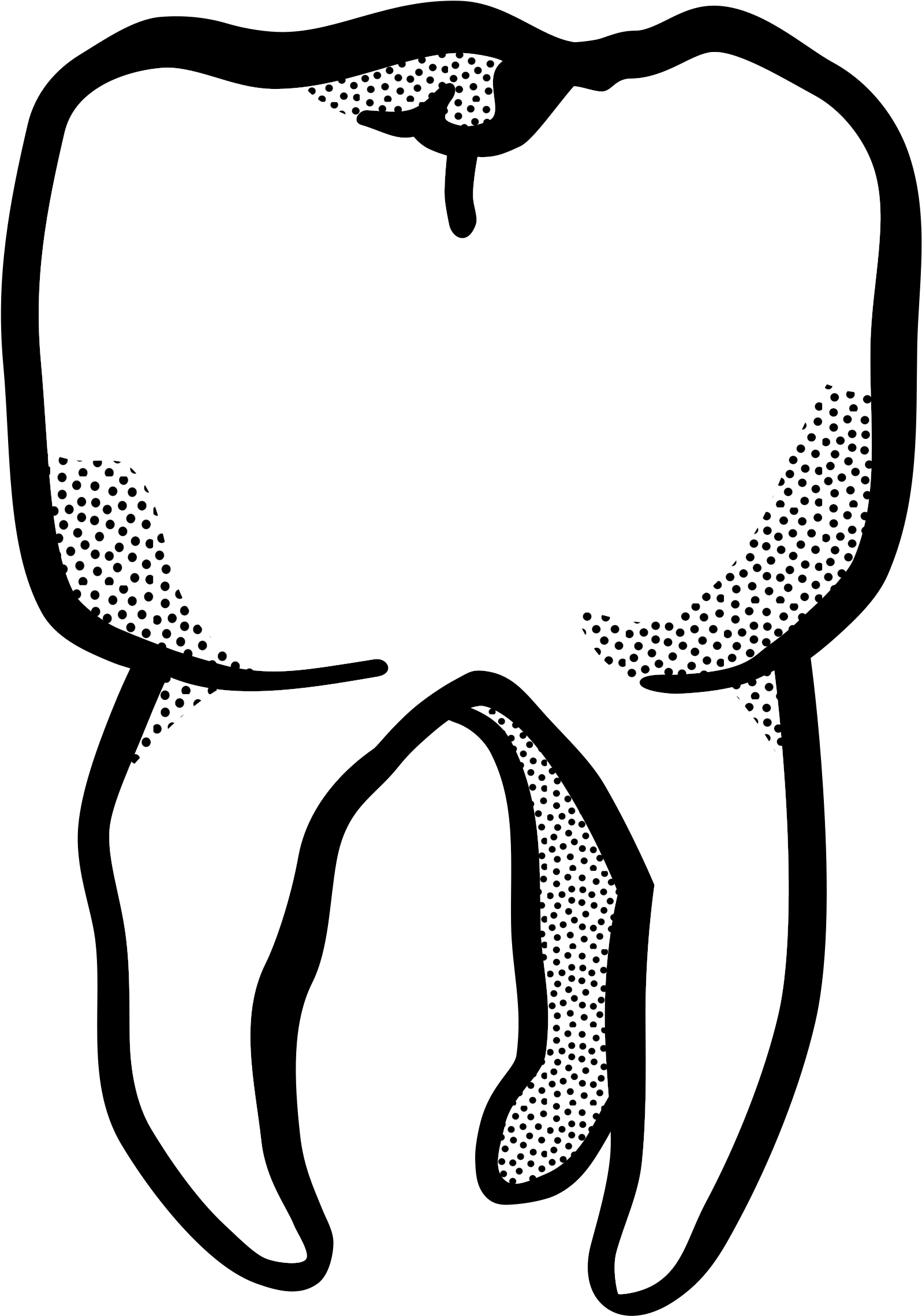 Clip Art Tooth - Zahn Clipart (2250x2400)