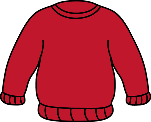 Step 3 - Symbolism - 3 - Repeating Nouns Red Sweater, - Jumper Clipart (600x486)