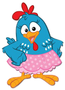 Galinha Pintadinha Rosa Png - Galinha Pintadinha De Saia (384x384)