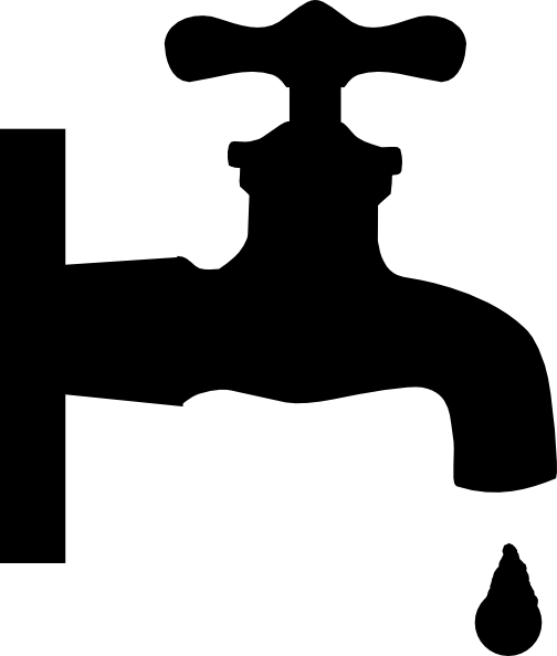 Faucet Clip Art At Clker - Water Tap Clipart (504x594)