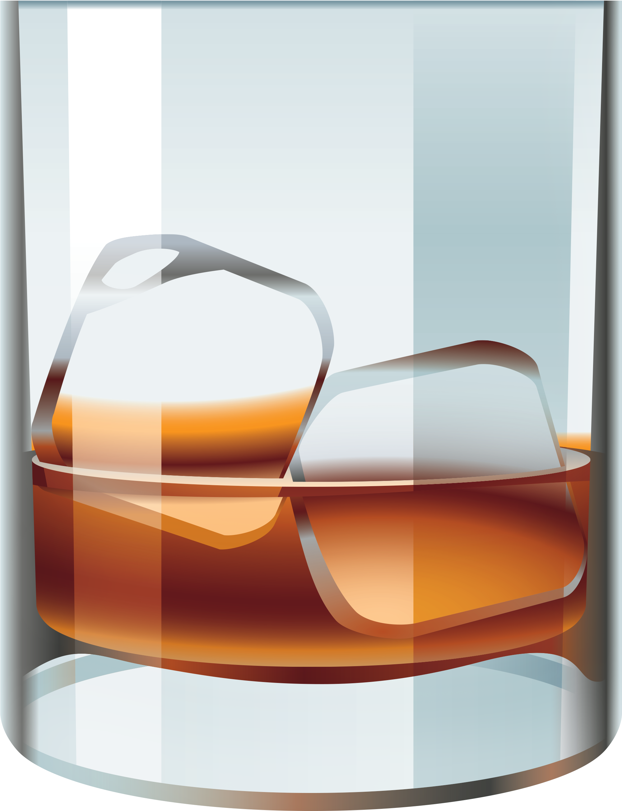 Glass With Whiskey And Ice Png Vector Clipart - Whisky Glass Clip Art (2177x2837)