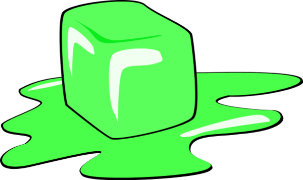 Cube Clipart Melting Ice - Colored Ice Cubes Clipart (600x357)