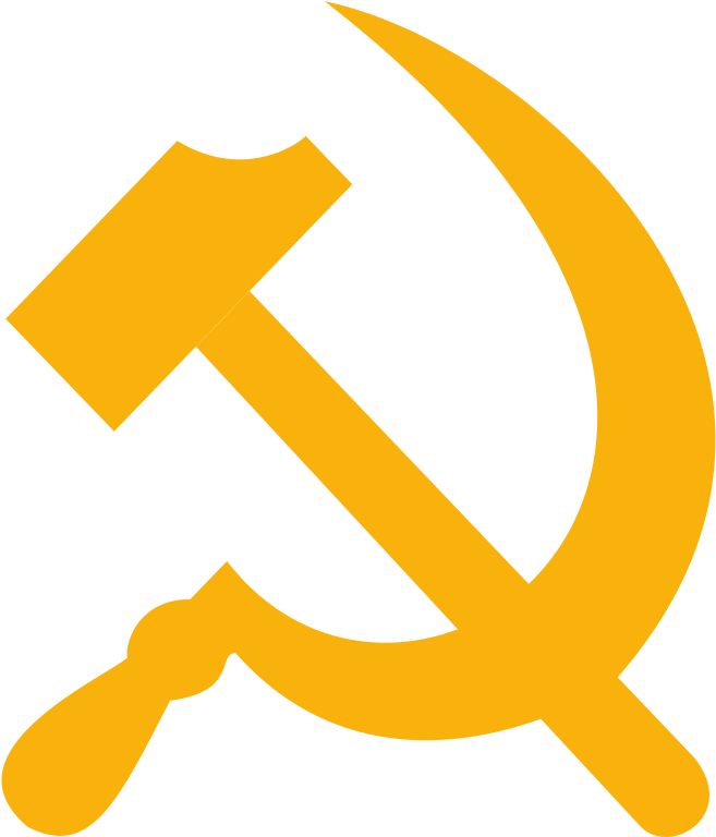 Soviet Union Hammer And Sickle Russian Revolution Communist - Scythe And Hammer Png (774x774)