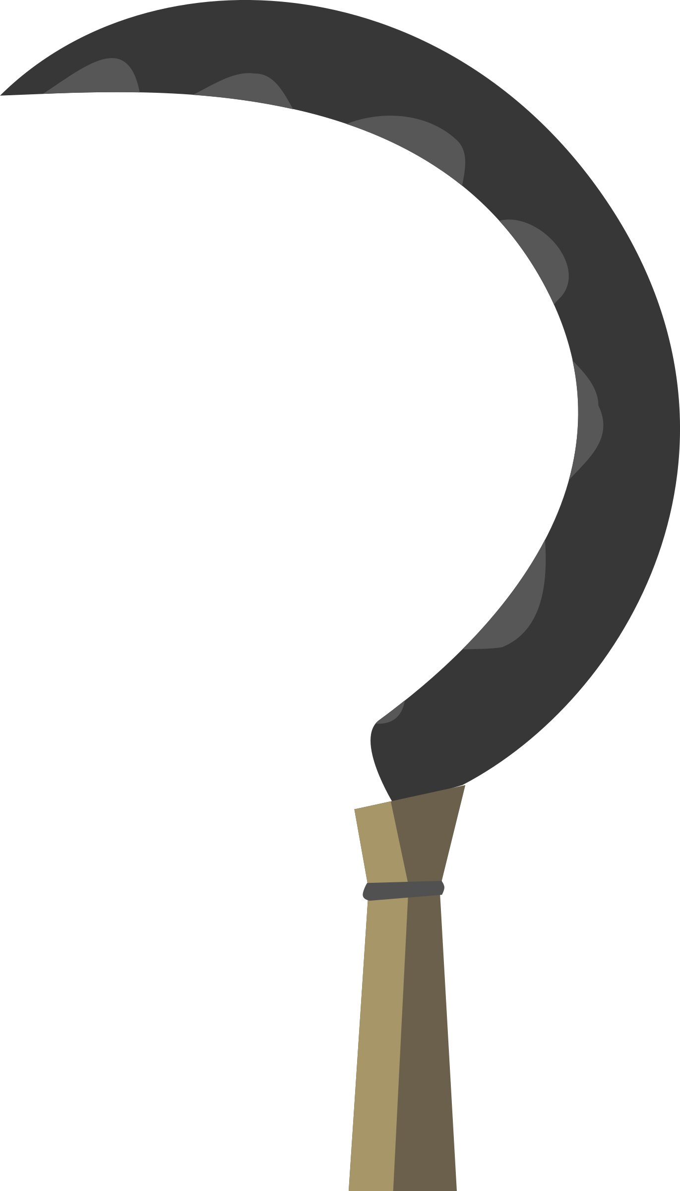 Sickle, A Tool Used For Cutting Grains - Png Sickle Cartoon (1371x2400)