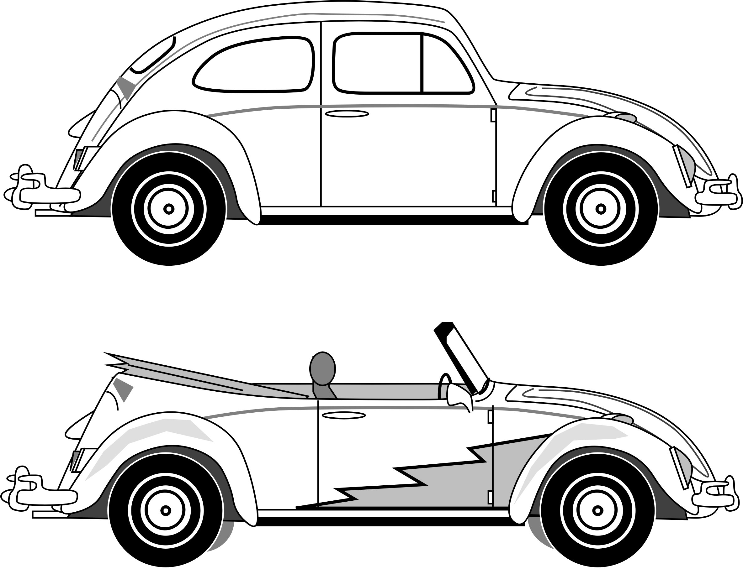 Ht And Rt - Vw Clipart (2369x1816)