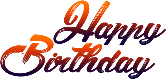 New Happy Birthday Png Fonts Free Download - Happy Birthday Png Picsart (640x349)
