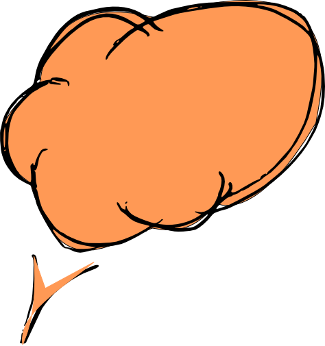 Free Orange Scrap Speech Bubble Png - Speech Bubble Transparent Background (474x505)