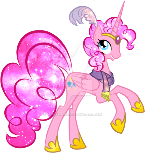 Princess Pinkie Pie By Spock-sickle - Draw Princess Pinkie Pie (600x609)