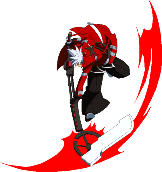 Bbcp Ragna Bloodscythe - Blazblue Ragna Blood Scythe (564x600)