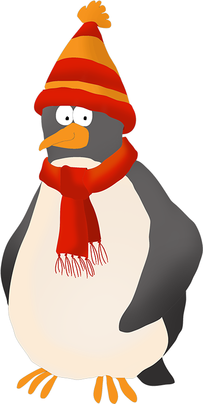 Cold Clipart Penguin - Penguin (446x827)