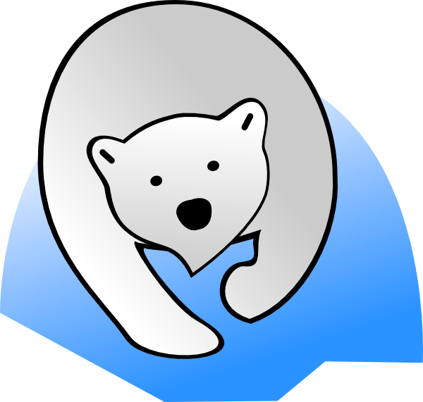 Polar Clipart Oso - Imagenes De Caricatura De Oso Polar (600x571)