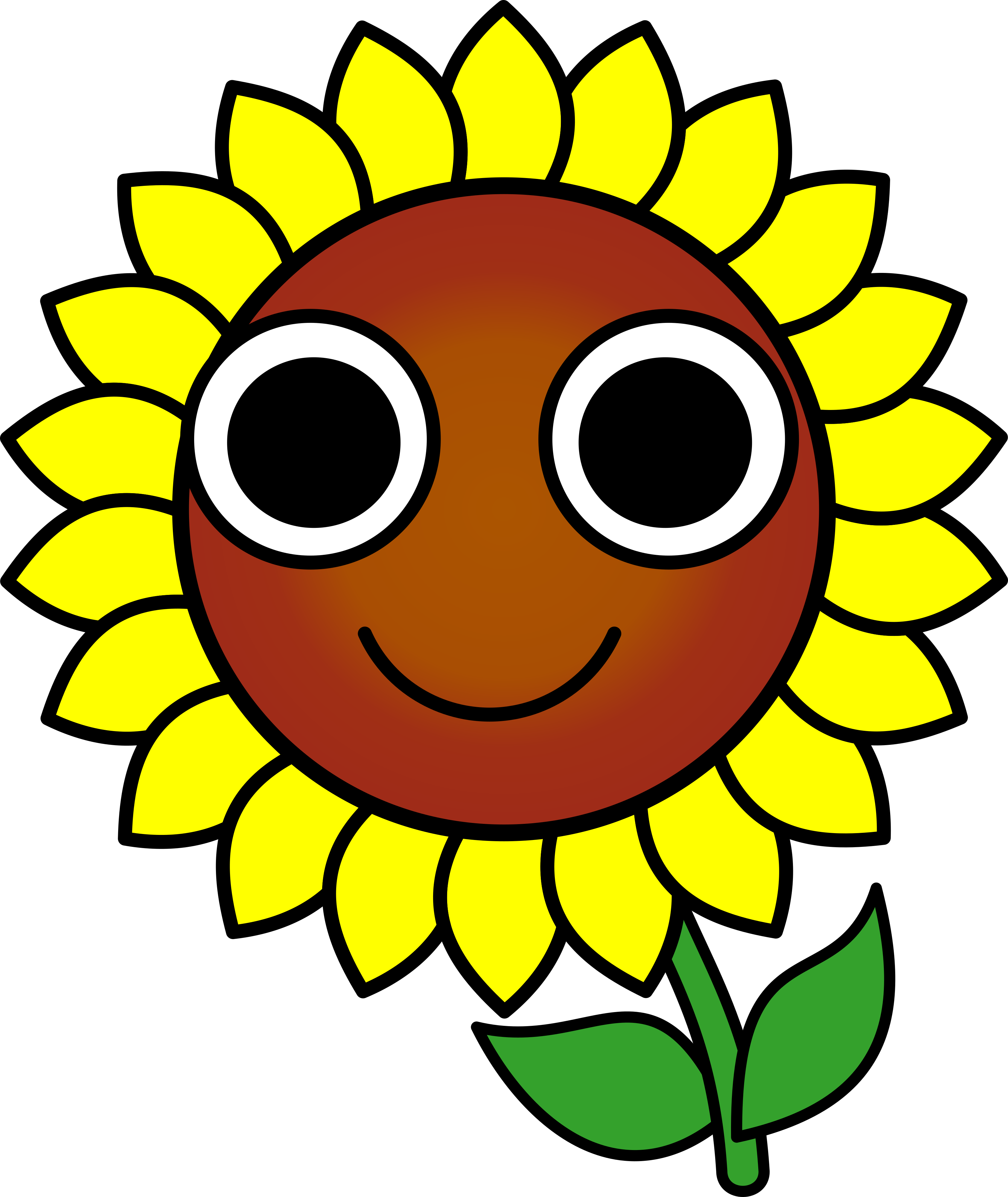 Happy Sunflower Vector By Nico-e - Loteria Cards (3370x4000)