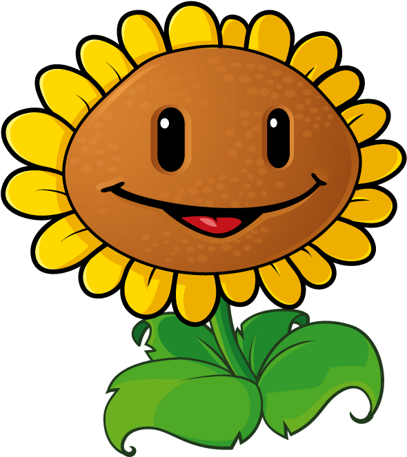 Sunflower Clip Art 5 Clipartbold - Plants Vs Zombies 1 Sunflower (634x662)