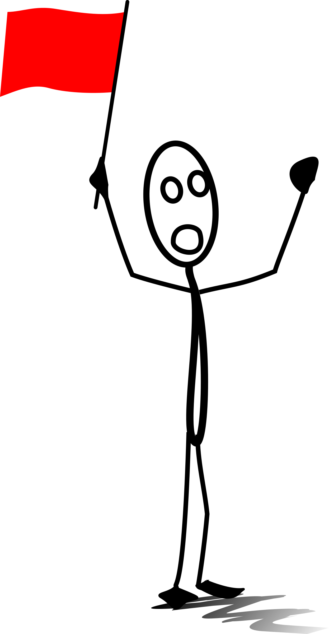 Big Image - Clip Art Red Flag (2000x3852)