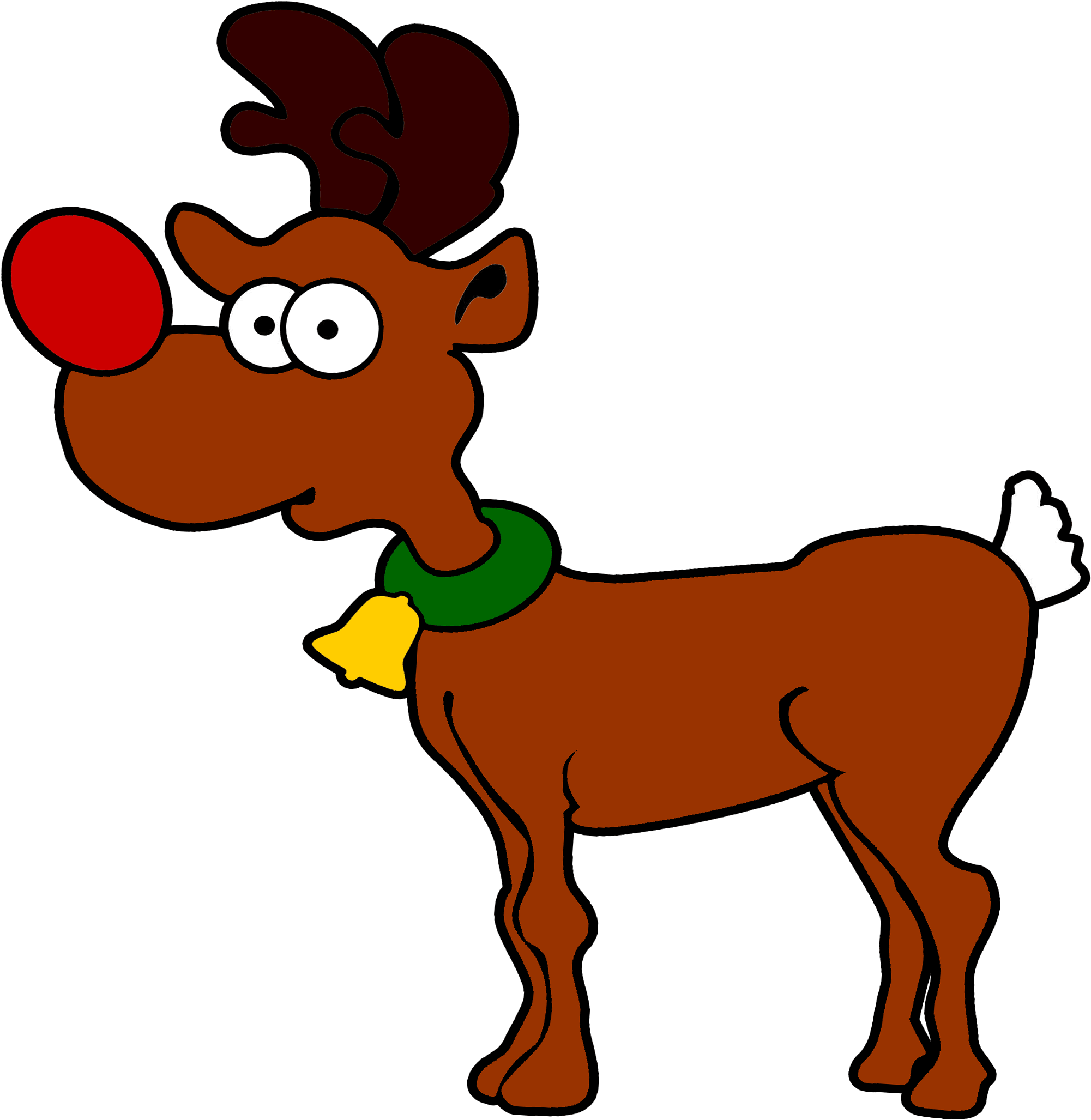 Weihnachtliche Grüße Senden Euch Anna, Doreen, Lisa - Rentier Clipart (2341x2096)