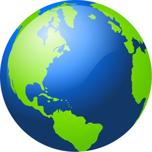 Globe Png - Earth Clip Art (500x500)
