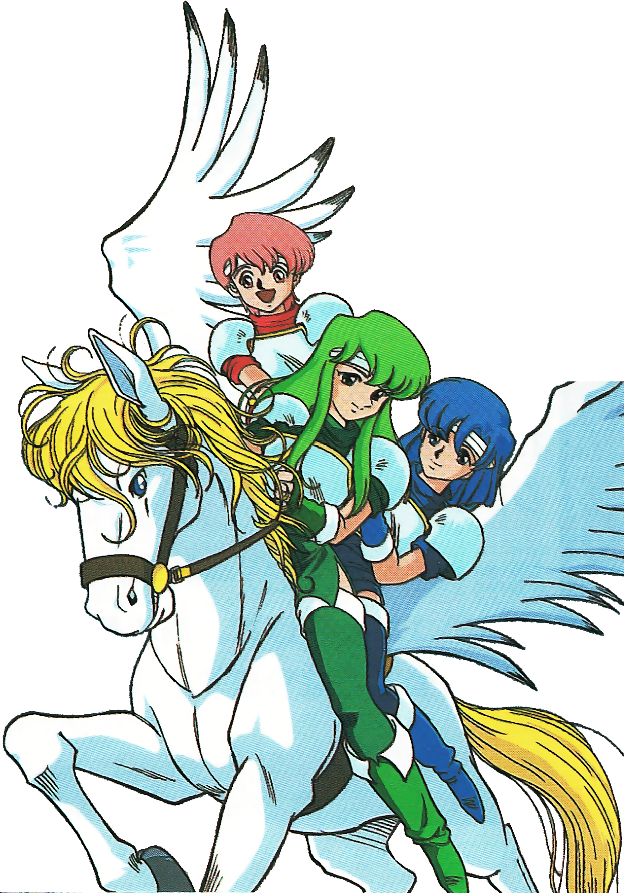 Artwork Of The Whitewing Sisters From Fire Emblem - Fire Emblem Mystery Of The Emblem Characters (1246x1782)