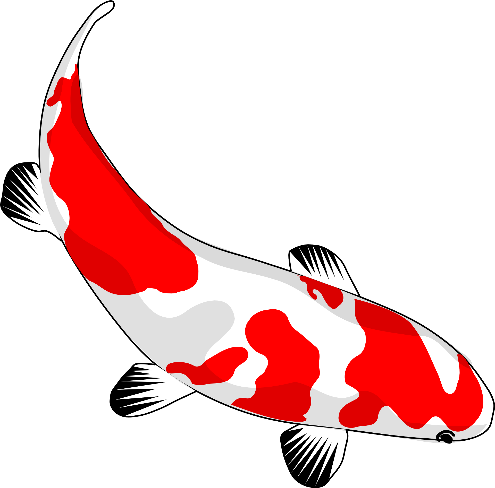 Koi Clipart Japanese Koi - Japanese Fish Clipart (2500x2500)