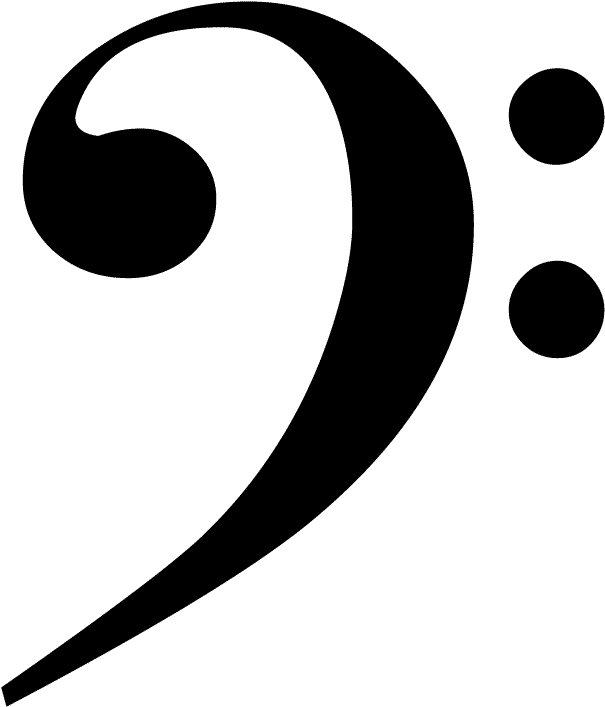 Clave De Fa - Bass Clef Clip Art (662x740)