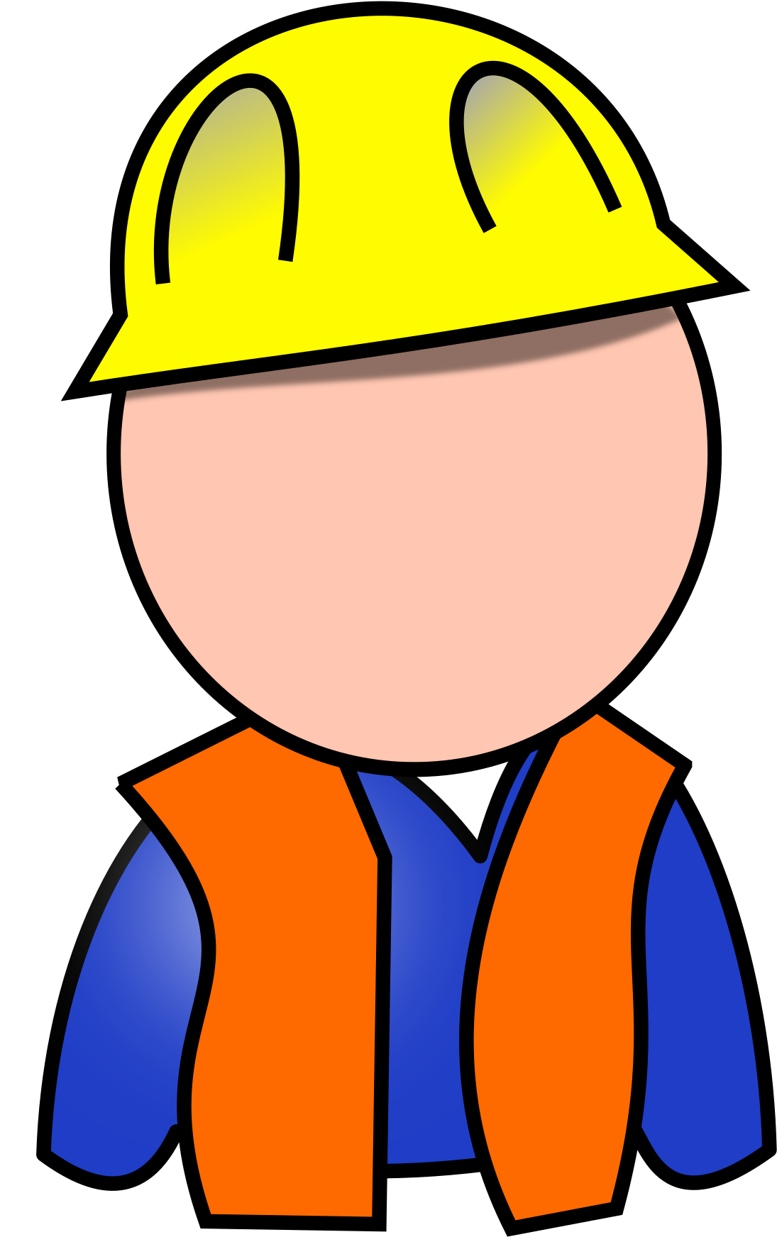 Big Image - Factory Worker Clipart (1697x2400)