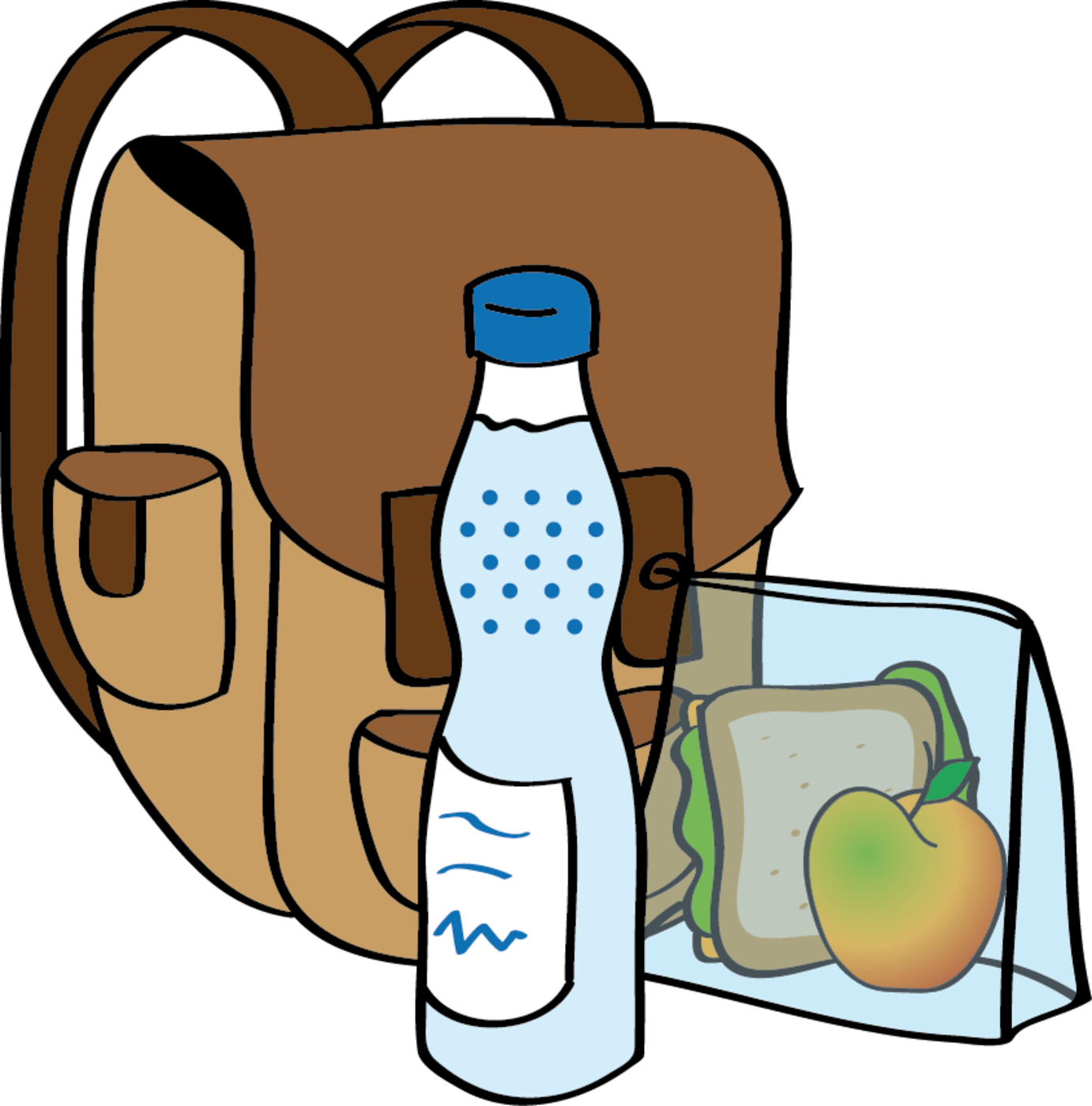 Ein Rucksack Mit Verpflegung Für Einen Ausflug - Backpack (1382x1400)