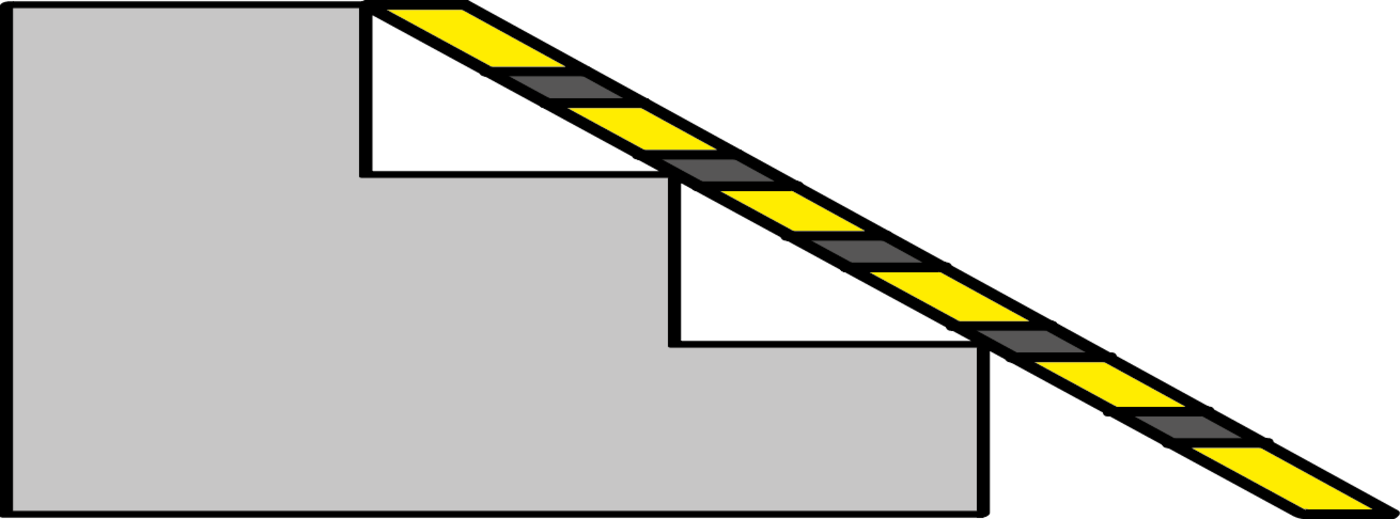 Eine Treppe Mit Einer Rampe - Wheelchair Ramp (1400x519)